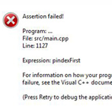 Comment corriger l’erreur Assertion failed