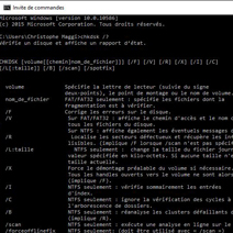 Les nouvelles options de CHKDSK